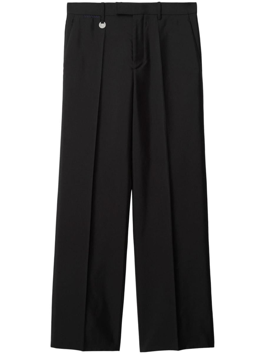 Burberry Wool And Silk Blend Trousers
