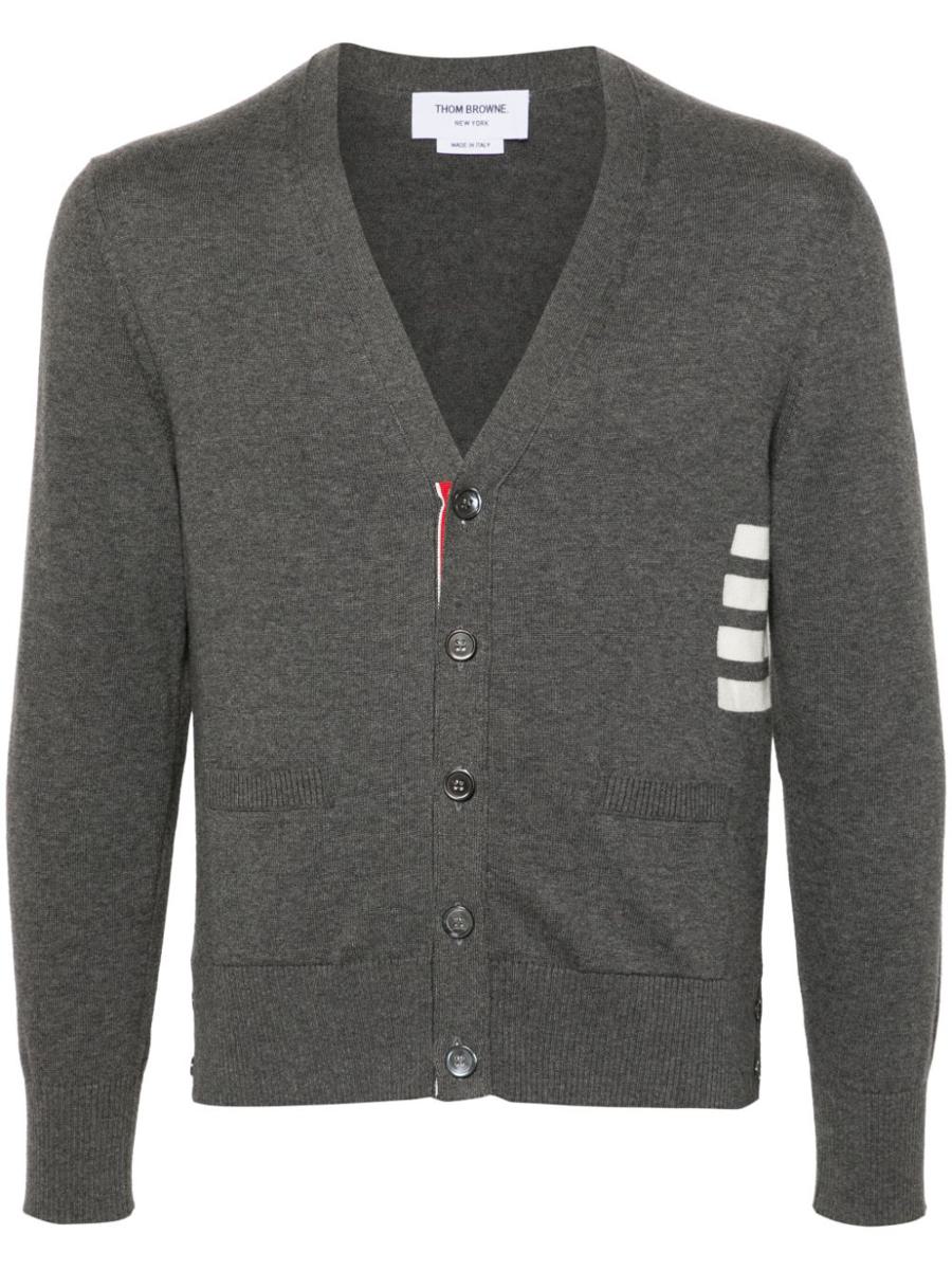 Thom Browne 4Bar Cotton Cardigan