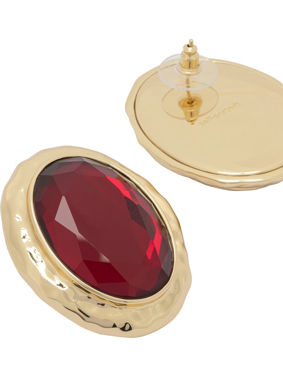 Self-Portrait "Hammered" Earrings