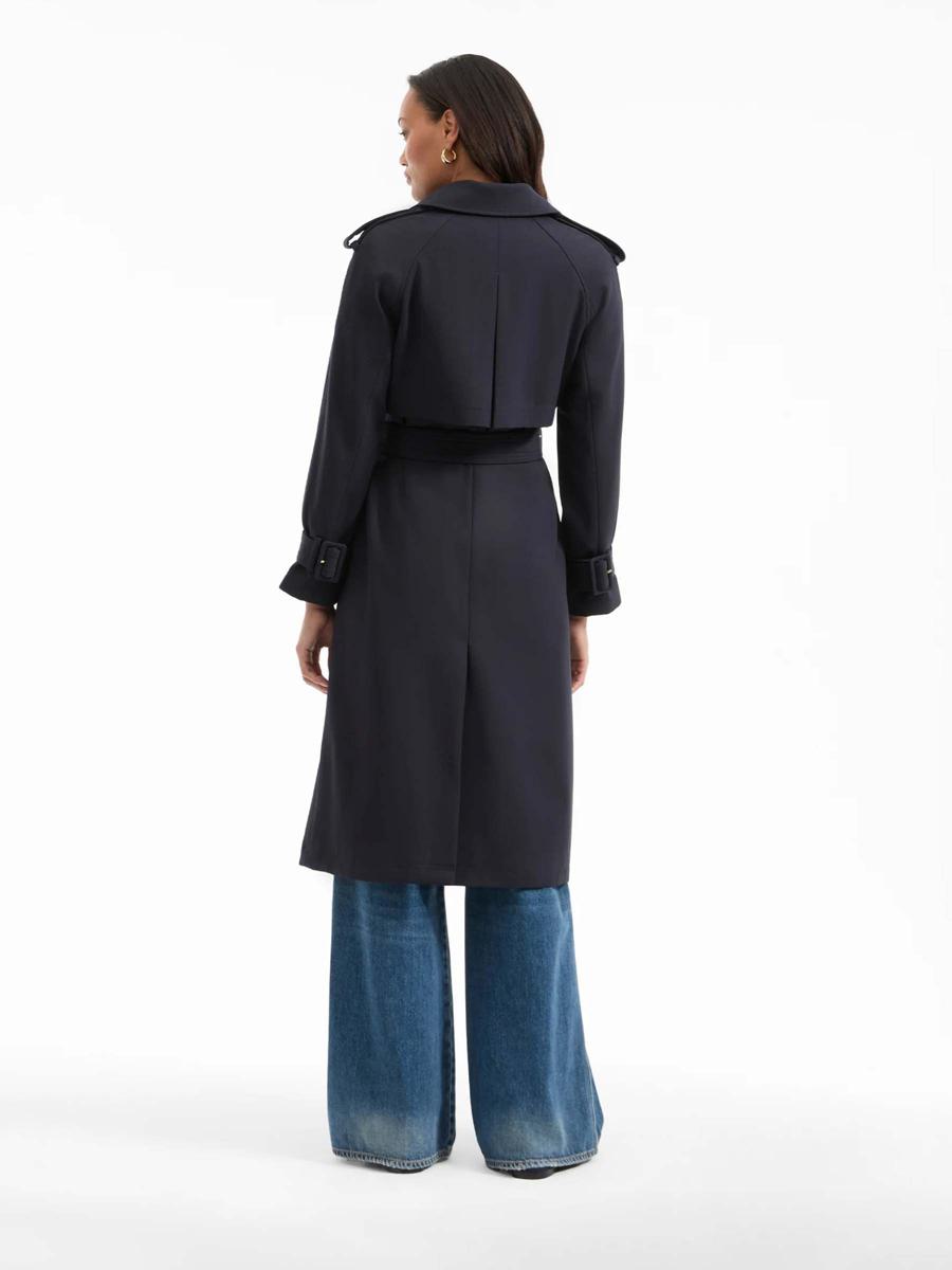 Veronica Beard Conneley Crossed Trench Coat