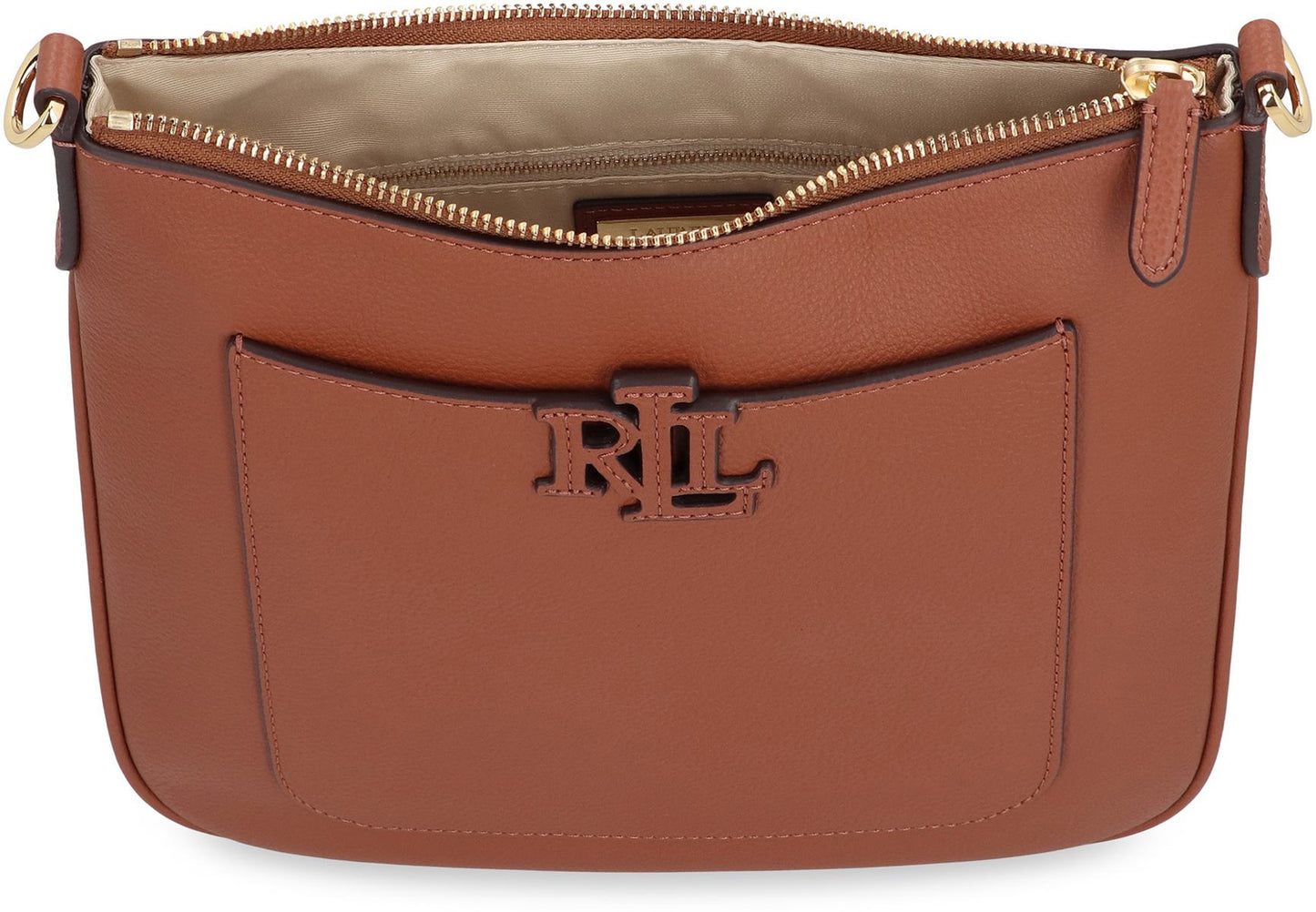 Ralph Lauren Large Cameryn Bag In Hammered Leather