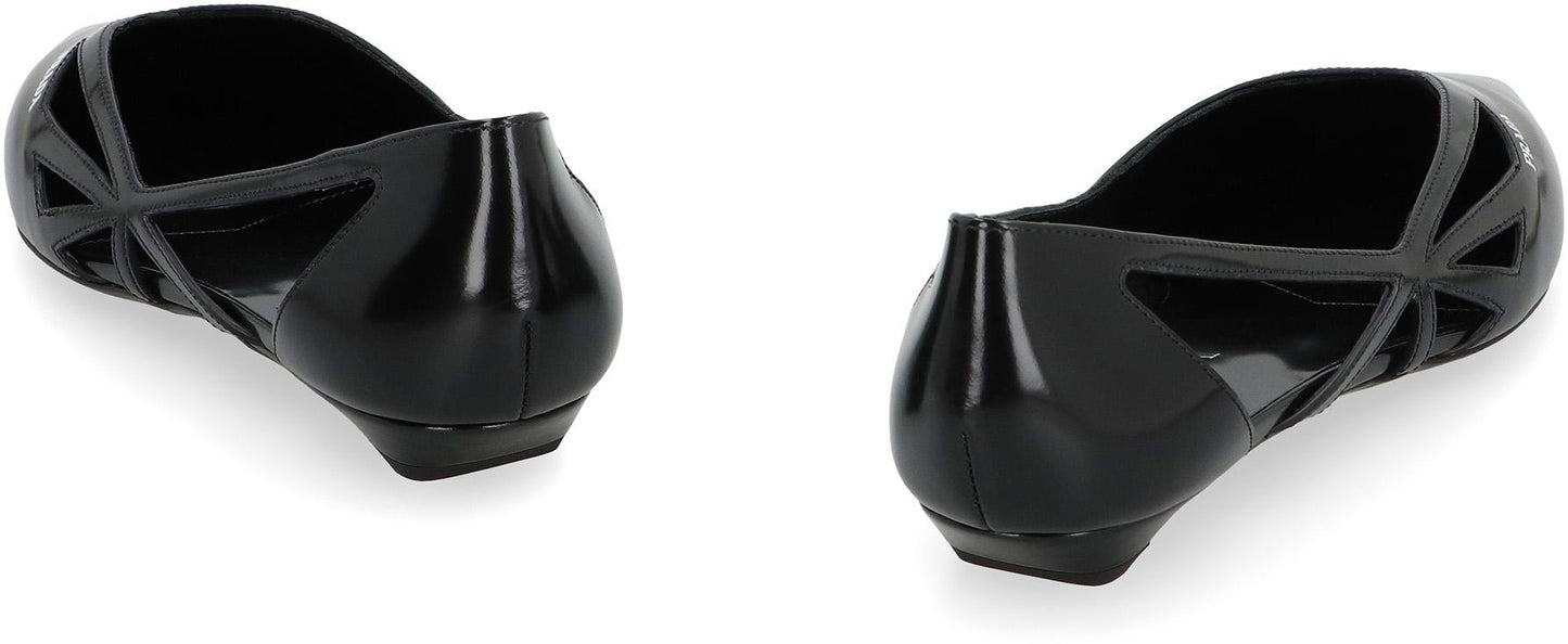 Prada Leather Ballet Flats
