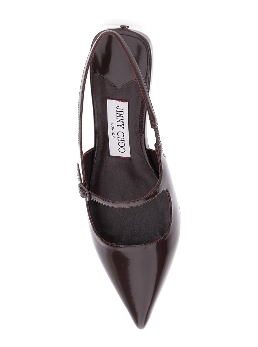 Bordeaux Pumps With Pointed Toe Design In Leather Woman