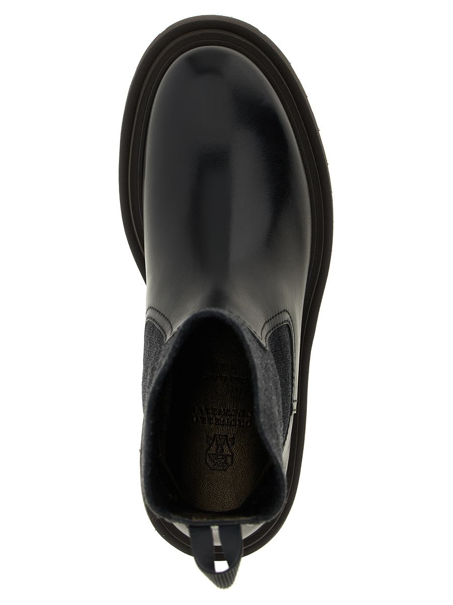 Brunello Cucinelli Precious Loop Detail Ankle Boots