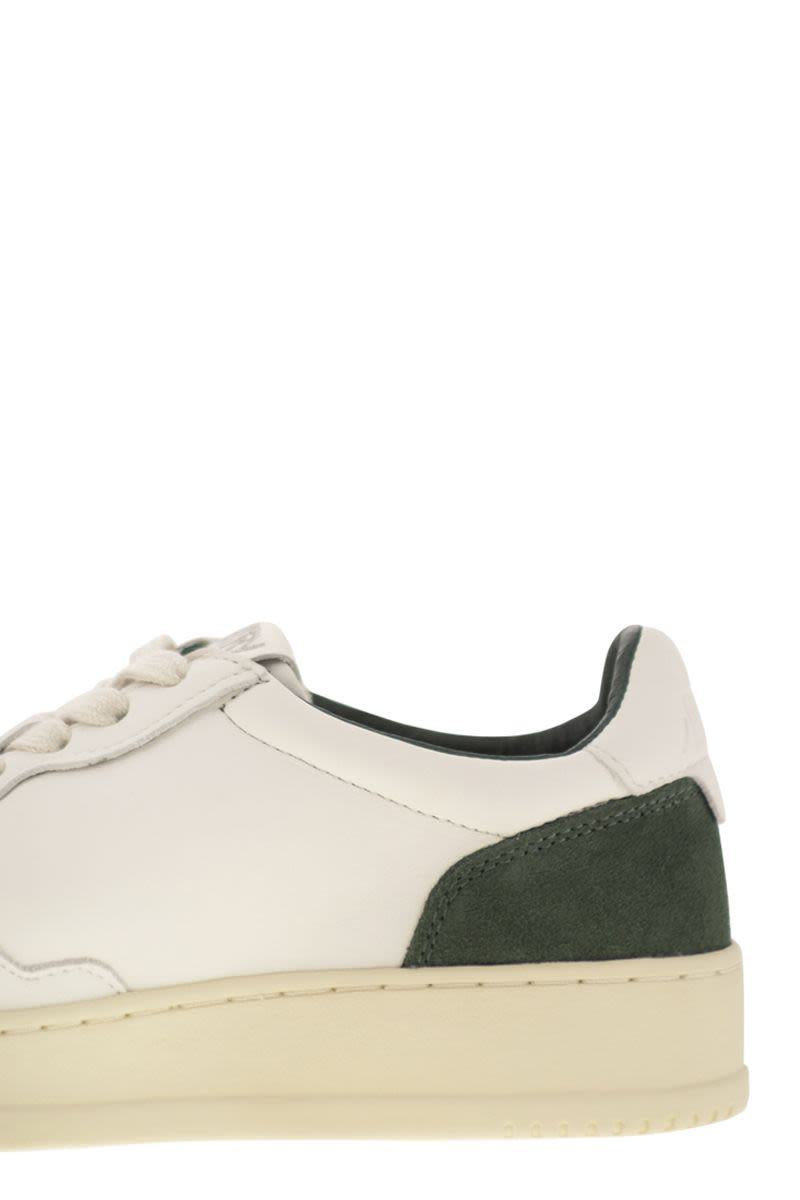 Autry Medalist Low - Leather And Suede Sneakers
