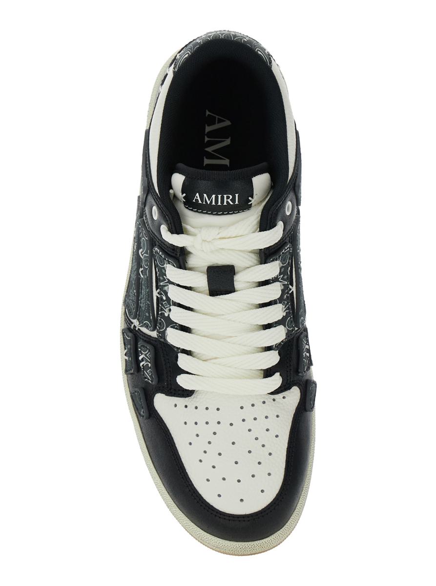 'Skel Top' Black Low Top Sneakers With Logo Patch On The Tongue And Logo Lettering On The Heel In Leather Man