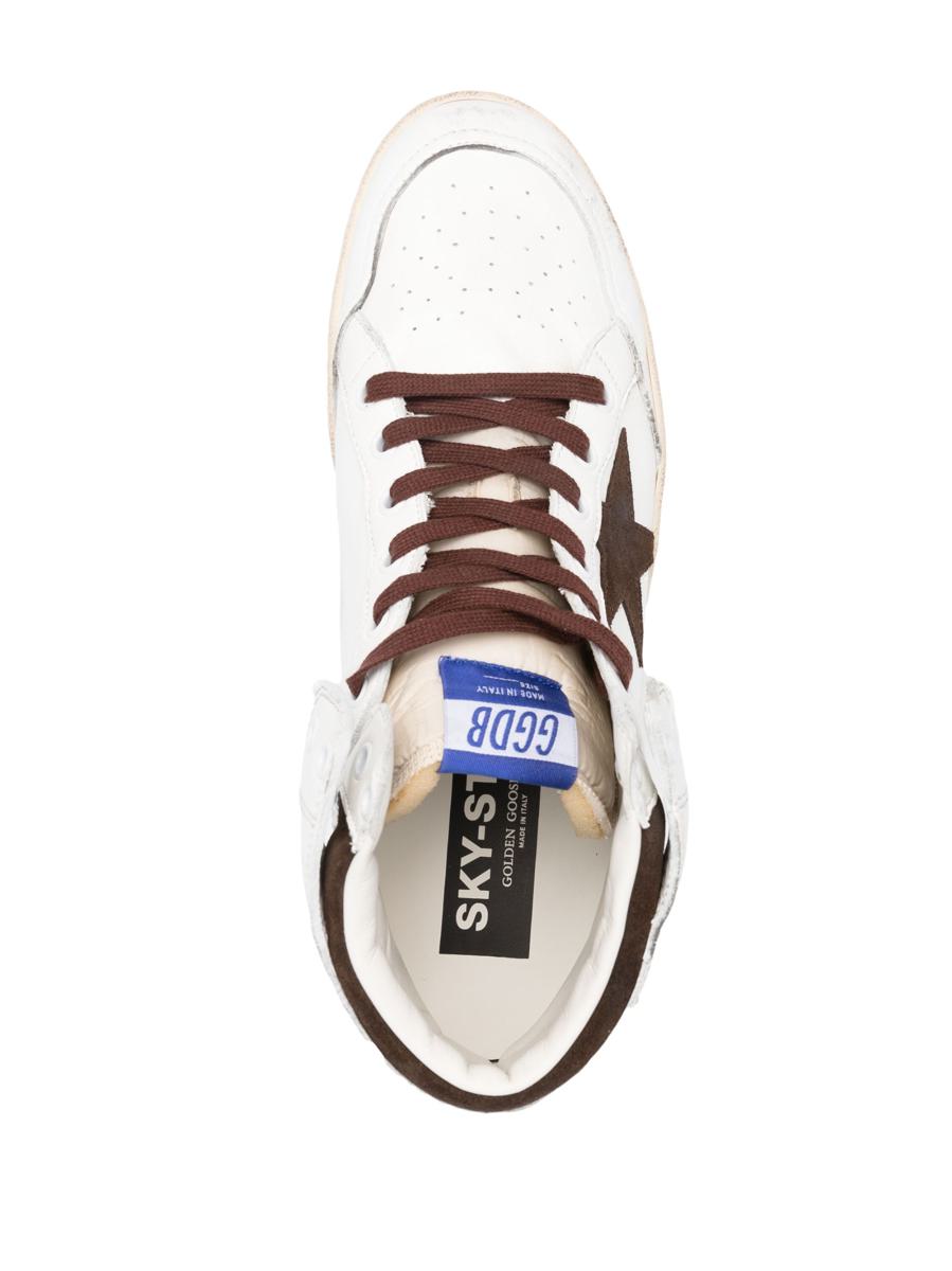 Golden Goose Sky Star Nappa Upper And Spur Nylon Tongue Suede Star