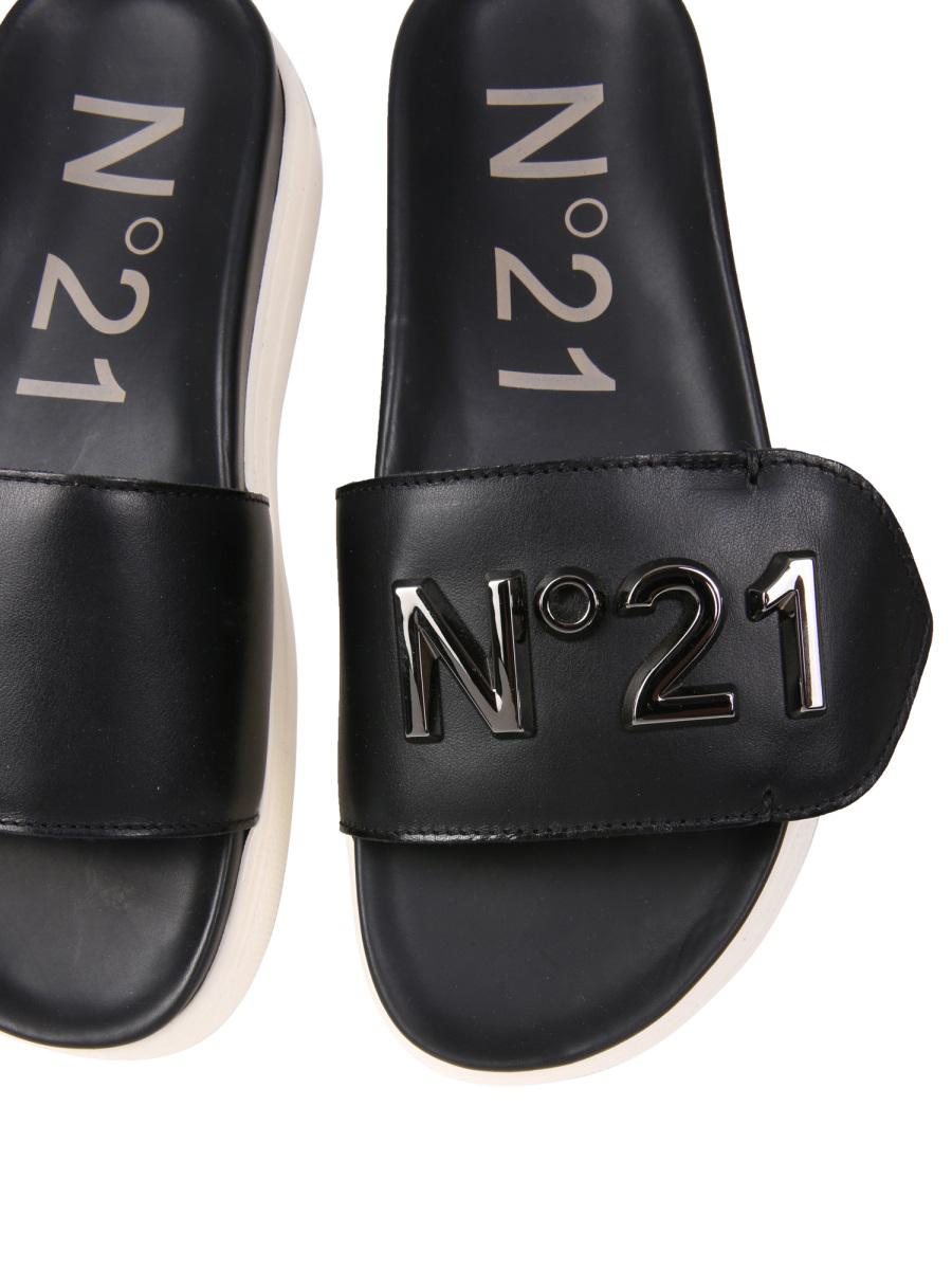 N°21 Slide Sandals With Logo