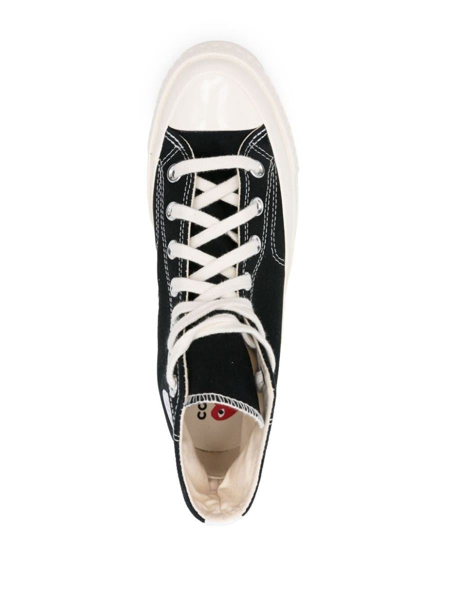 Converse X Comme Des Garçons Play Small Red Heart High-Top Sneakers Shoes