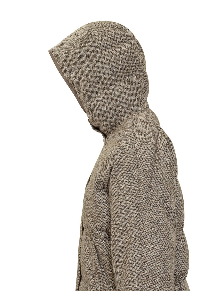 Brunello Cucinelli Brunello Cucinelli Brown Hooded Down Jacket