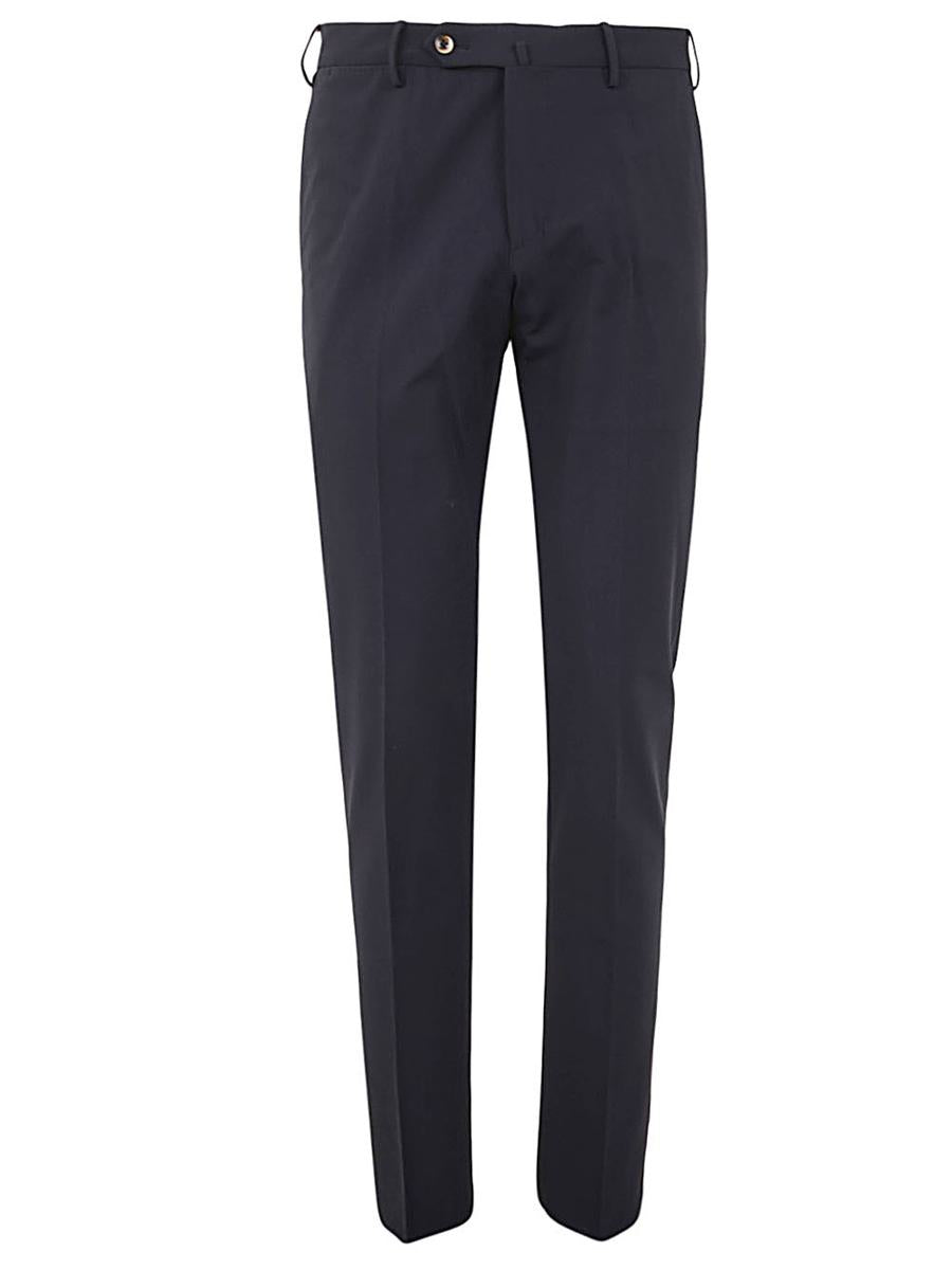 Pt Torino Flat Front Trousers With Diagonal Pockets Clothing