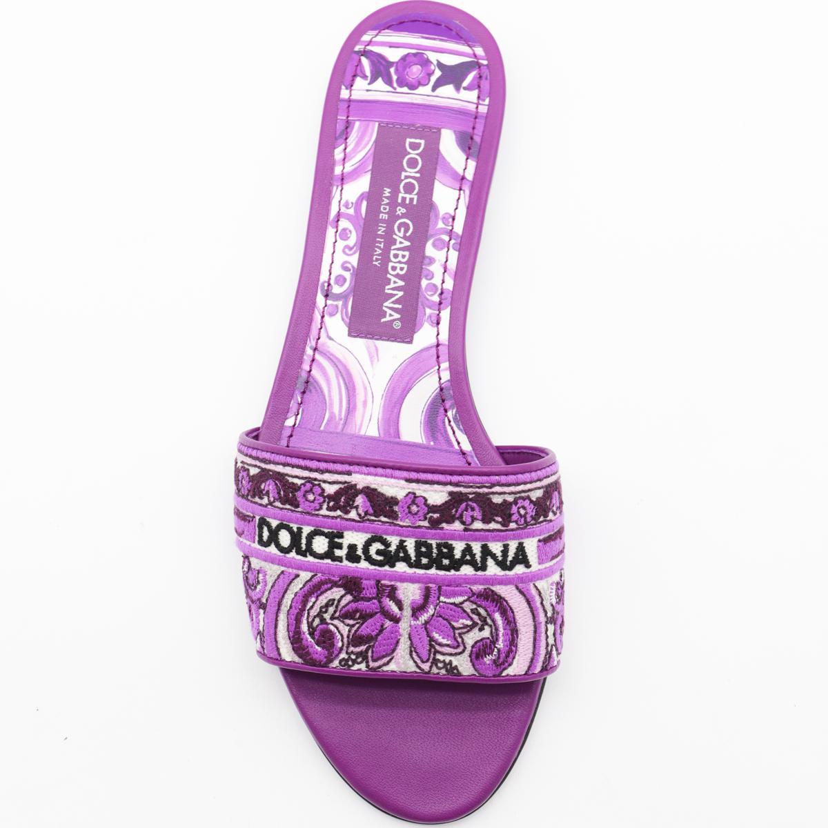 Dolce & Gabbana Purple Flats