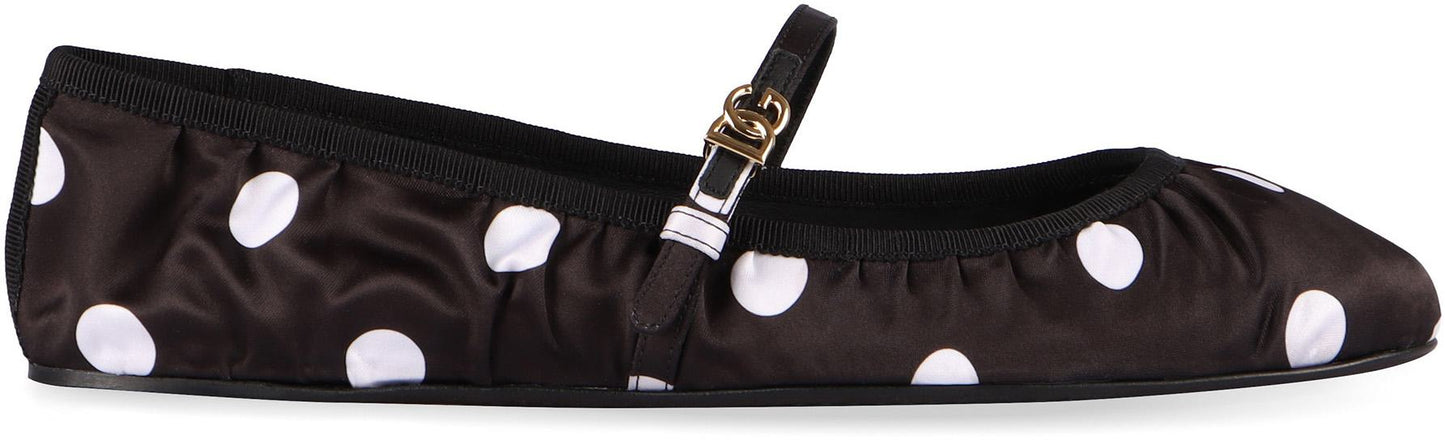 Dolce & Gabbana Odette Fabric Ballet Flats
