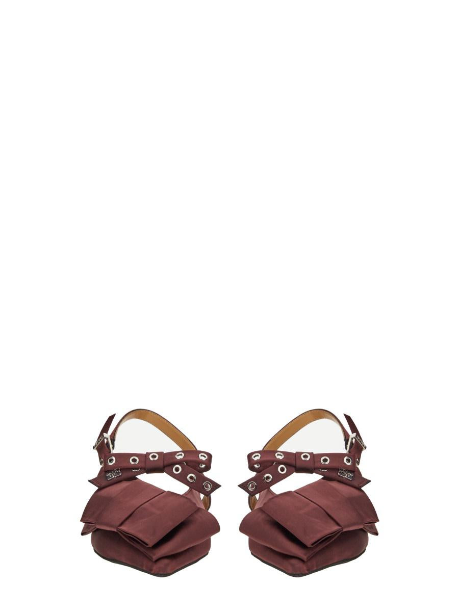 Ganni Satin Ballerina