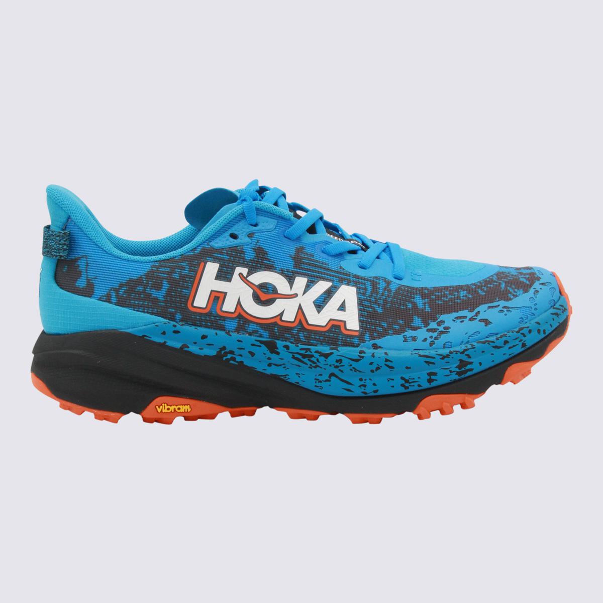 Hoka Skyward Blue And Black Speedgoat 6 Sneakers