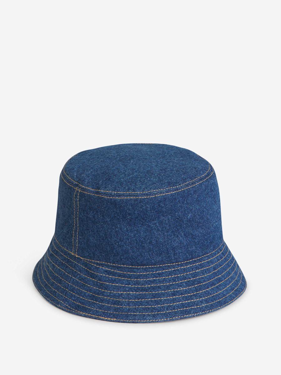 Moncler Denim Logo Fisherman Hat