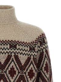Brunello Cucinelli 'Geometric Jacquard' Sweater
