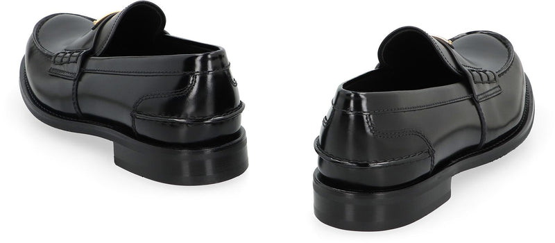 Prada Brushed Leather Loafers