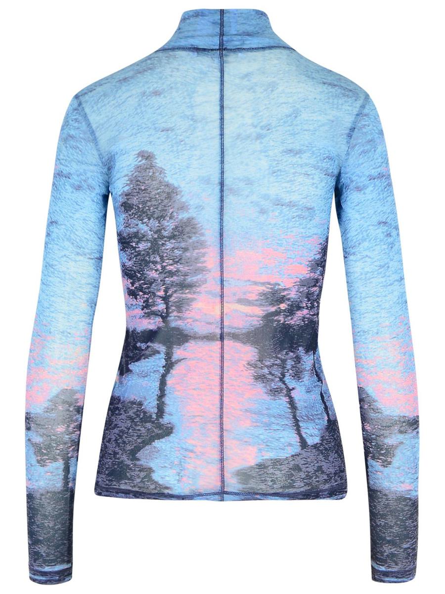 Maison Kitsuné 'Landscape' Polyamide Turtleneck Sweater