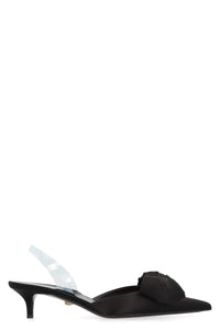 Versace Alia Satin Slingback Pumps