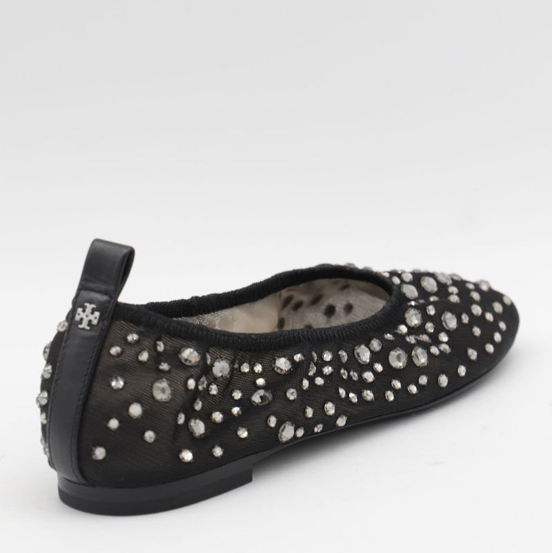 Tory Burch Black Leather Flat