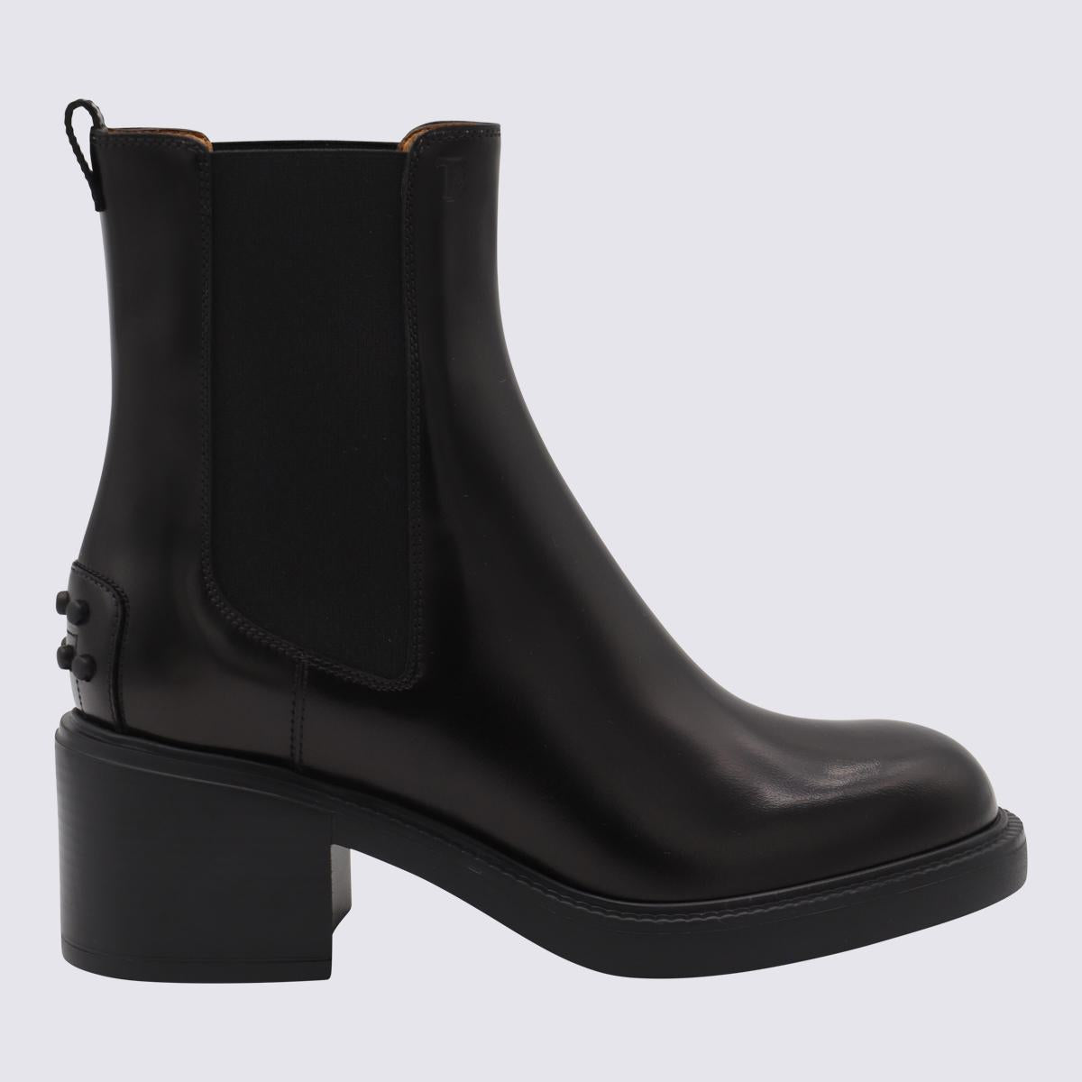 Tod'S Black Leather Boots