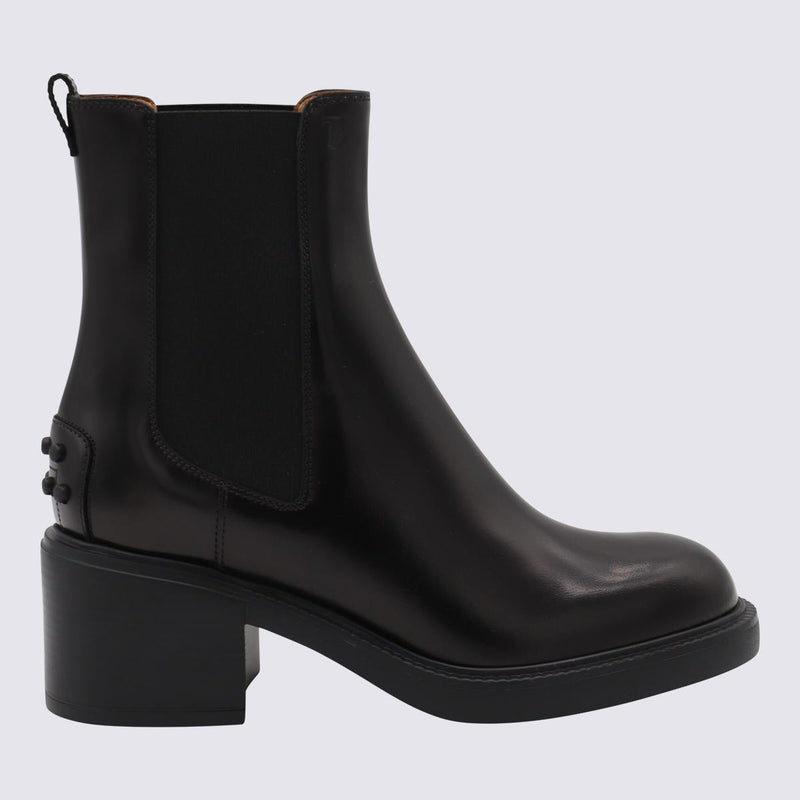 Tod'S Black Leather Boots