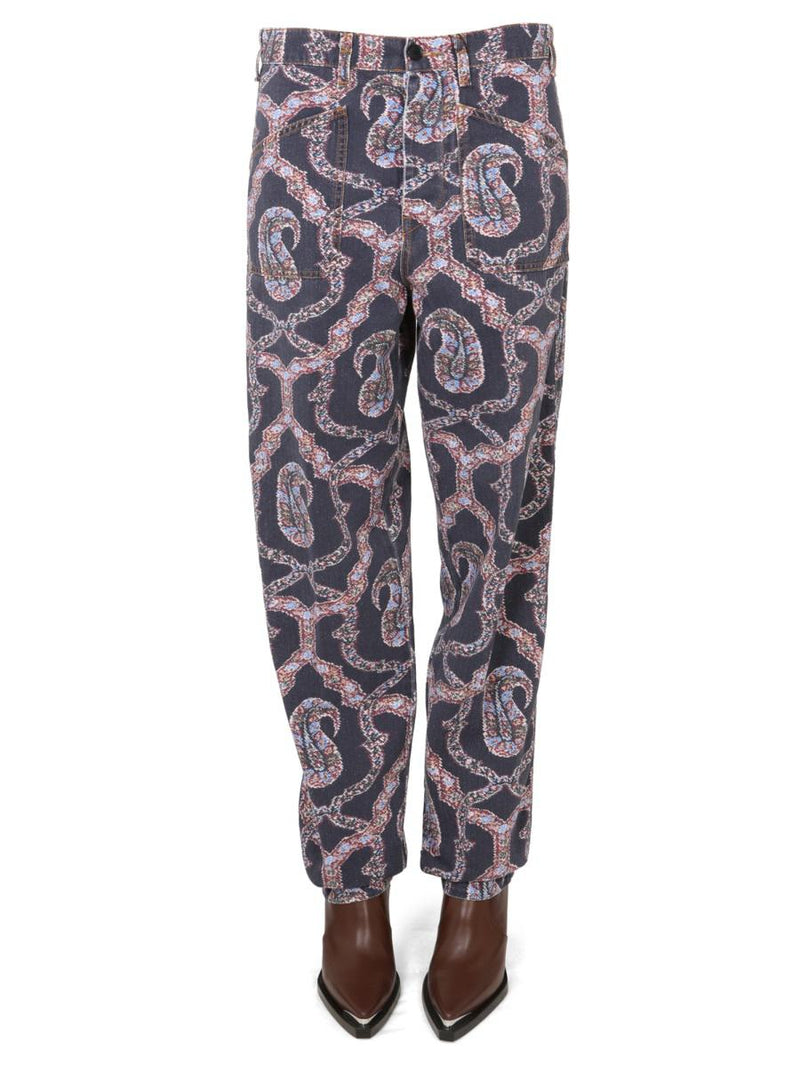 Etro Paisley Denim Pants