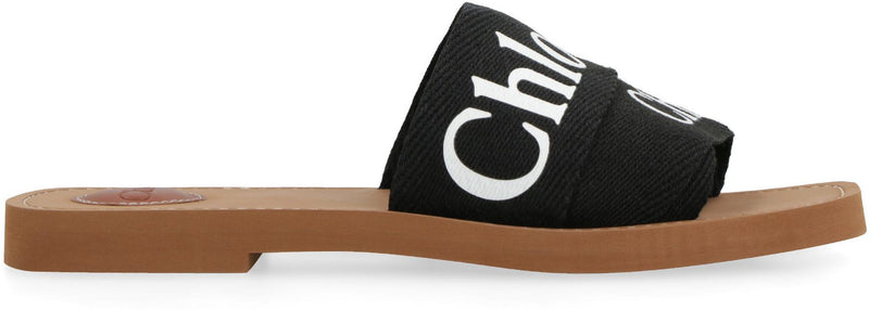 Chloé Woody Fabric Mules