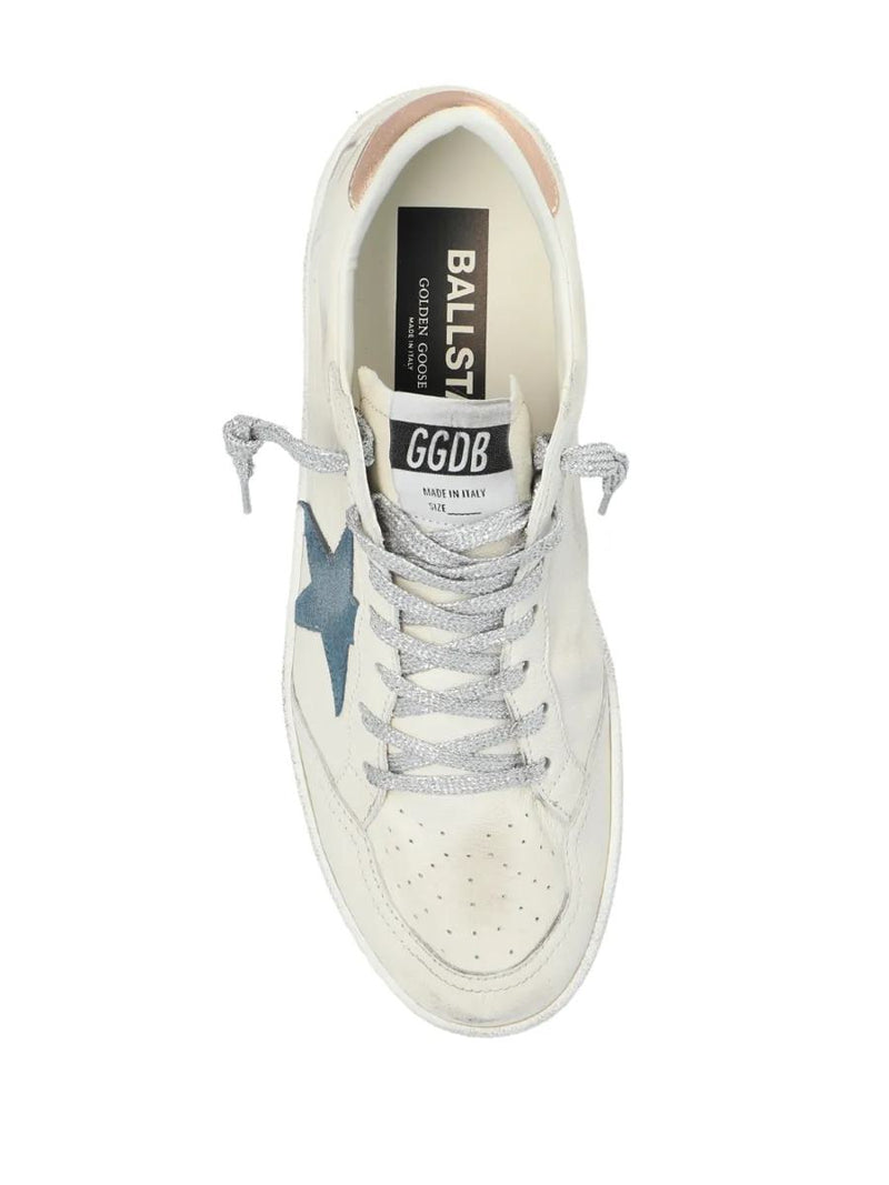 Golden Goose Ball Star Sneakers With A Worn Effect