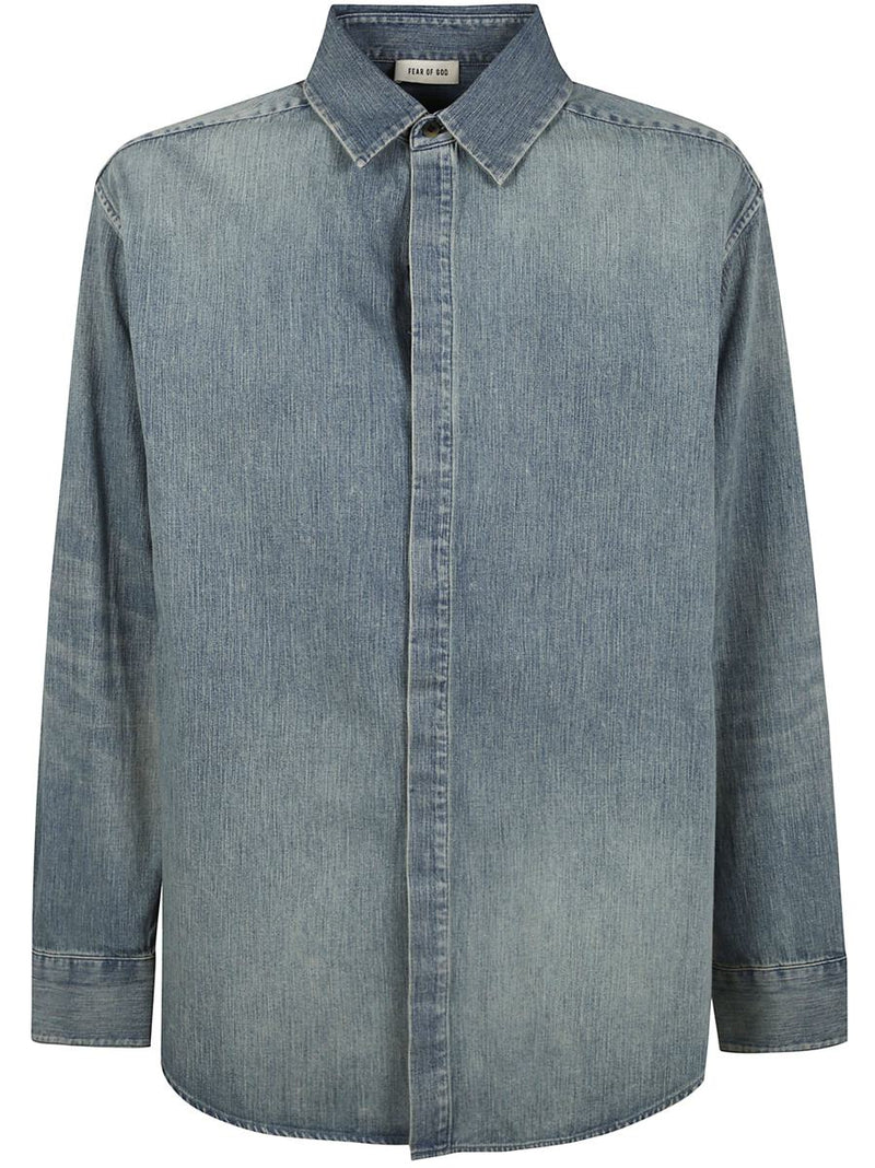 Fear Of God Eternal Denim Button Up Shirt Clothing