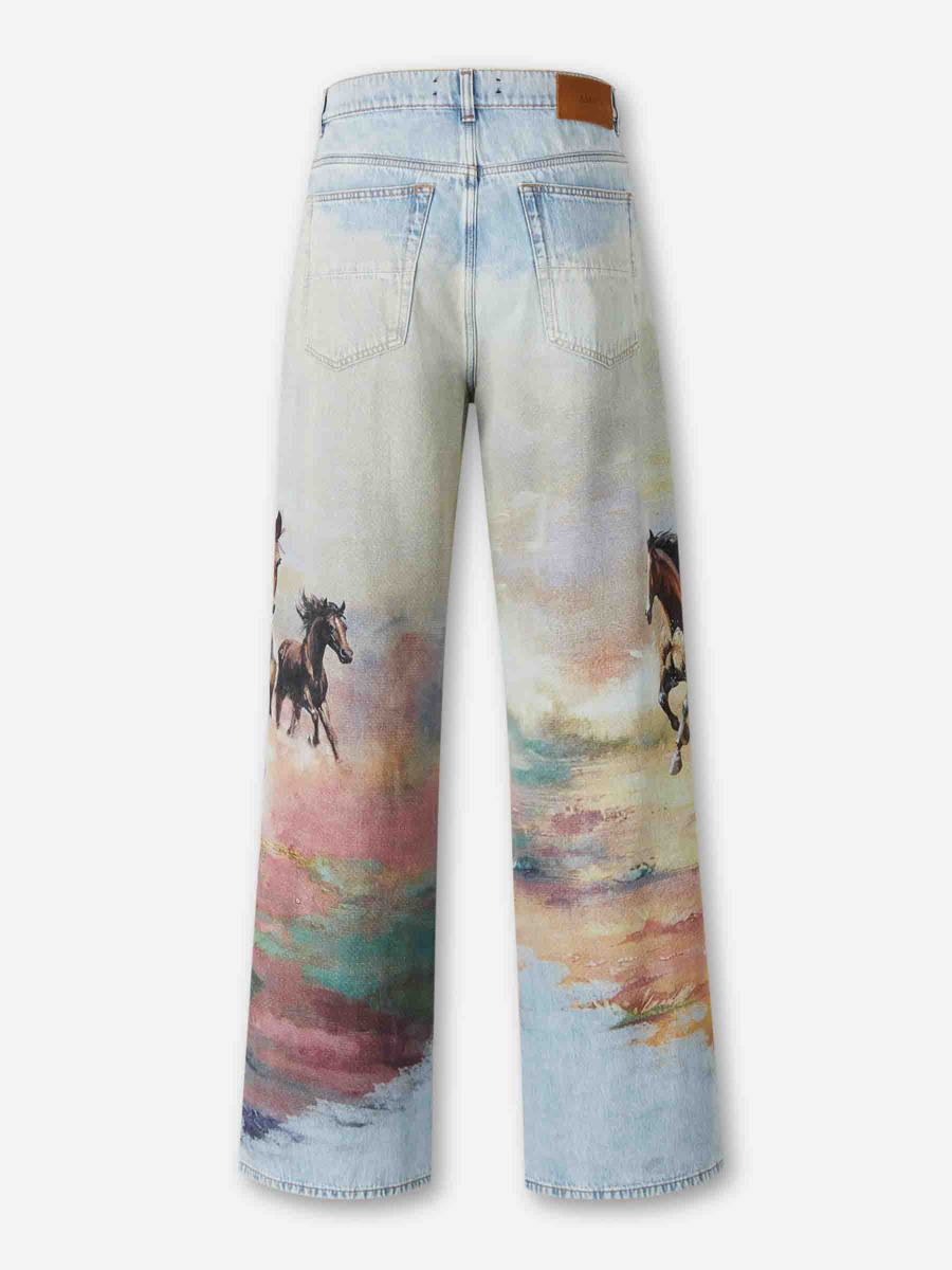 Amiri Horse Wide Leg Jeans
