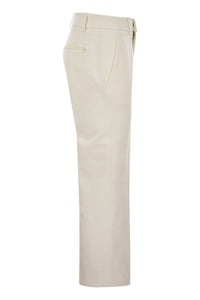 Dondup Loose Cropped Jersey Trousers - Meli