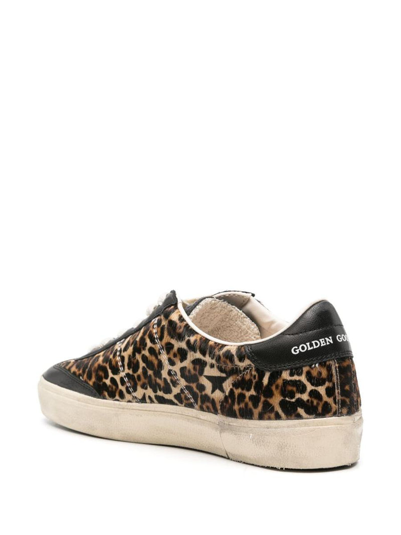 Golden Goose 'Soul-Star Horsy' Sneakers With Leopard Print