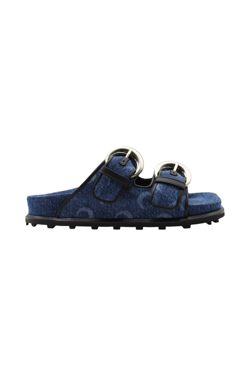 Marine Serre Denim Ms Ground Sandal Shoes