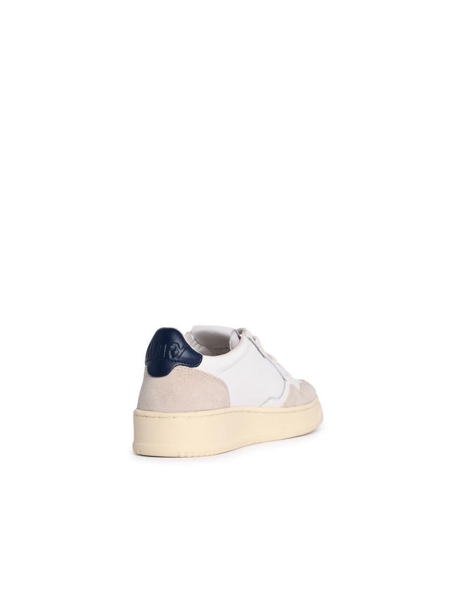Autry 'Medalist Low' White Leather Sneakers