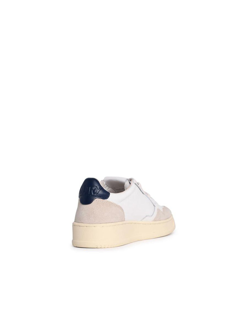 Autry 'Medalist Low' White Leather Sneakers