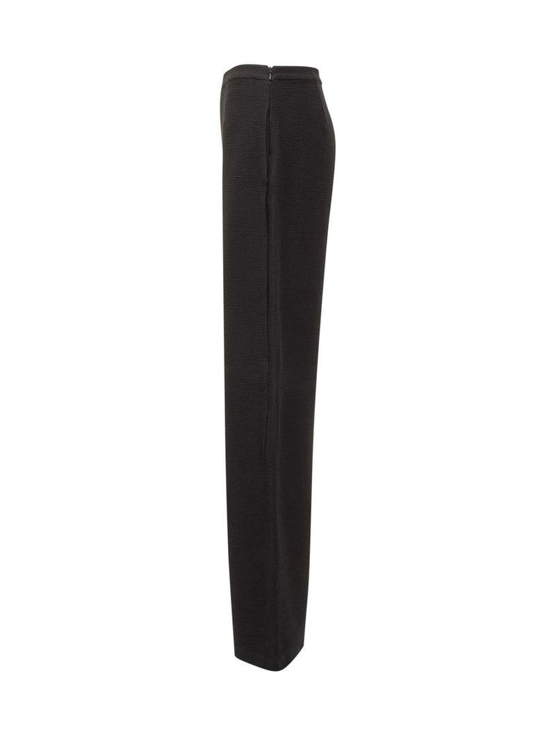 Emporio Armani Exterior Women'S Black Wide Leg Trousers
