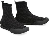 Valentino Garavani Cityshore High-Top Fabric Sneakers