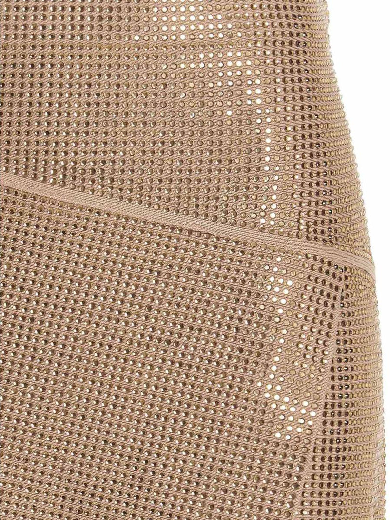 Andreādamo Sequin Knit Skirt