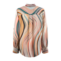 Paul Smith Silk Blend Shirt With Dusky Swirl Print