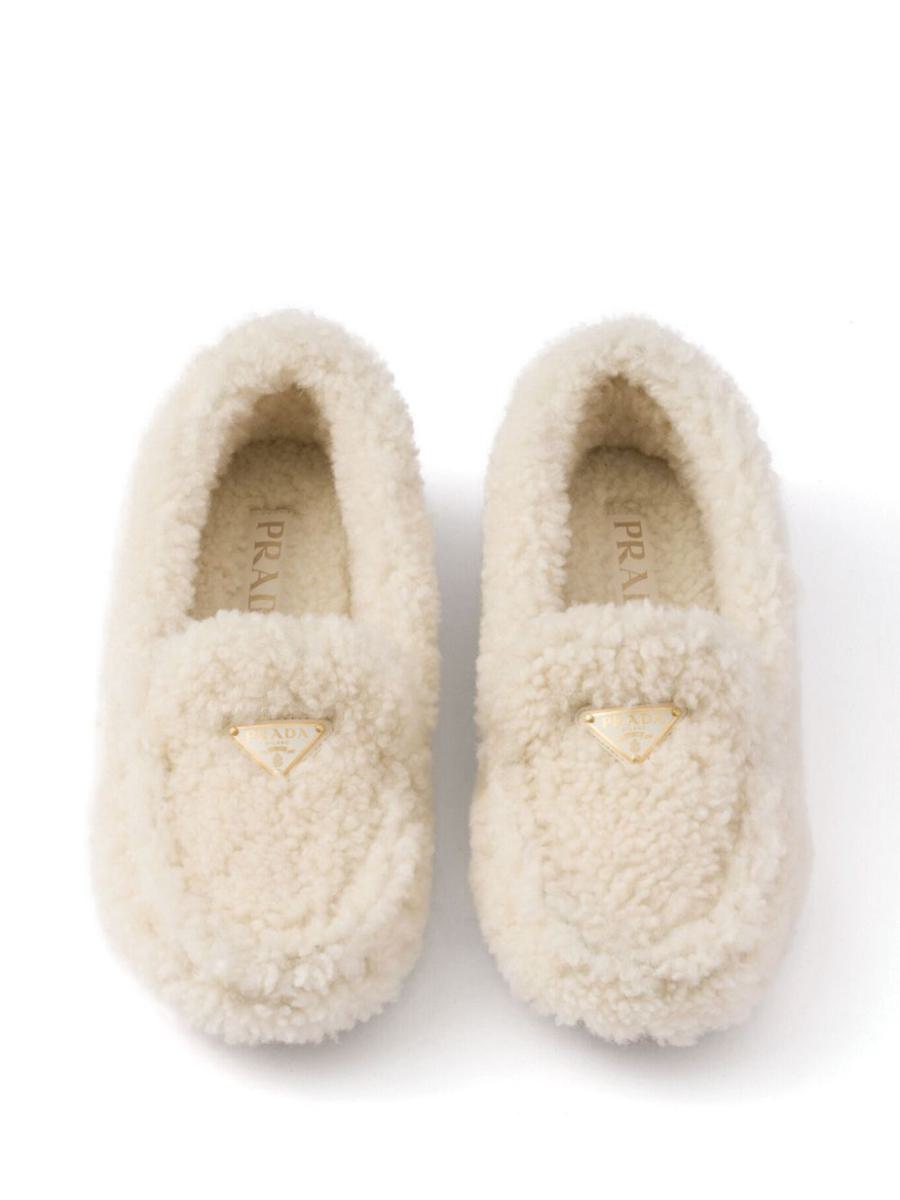 Prada Shearling Driving Shoes