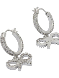 Self-Portrait Hoop Earrings With Bow