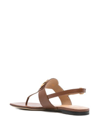Valentino Garavani Vlogo Signature Leather Thong Sandals