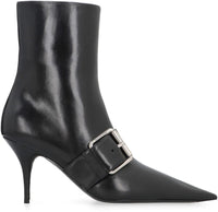Balenciaga Knife 80 Leather Ankle Boots