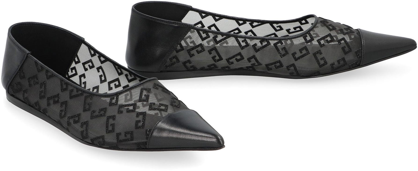 Givenchy 4G Pointy-Toe Ballet Flats