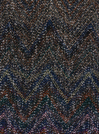 Multicolour Dress With Deep Neckline And All-Over Sequins In Viscose Woman