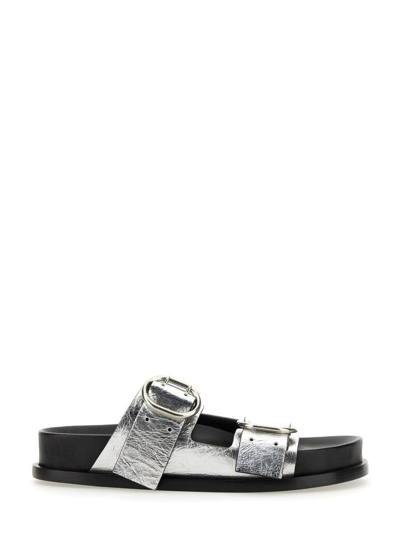 Jil Sander Leather Sandal With Buckle