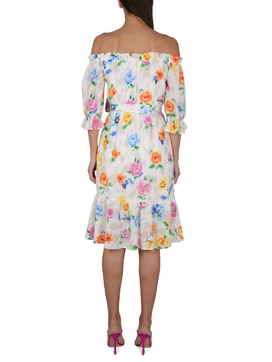 Boutique Moschino Dress With Floral Pattern