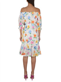 Boutique Moschino Dress With Floral Pattern